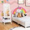 MDF Kids Full-Length Mirror with Storage Shelf, Rotating Acrylic Glass and Star Design